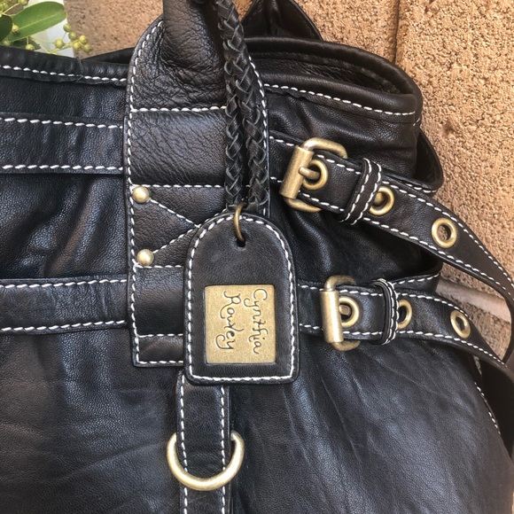 Cynthia Rowley XL Shoulder Leather Hobo - Picture 2 of 8